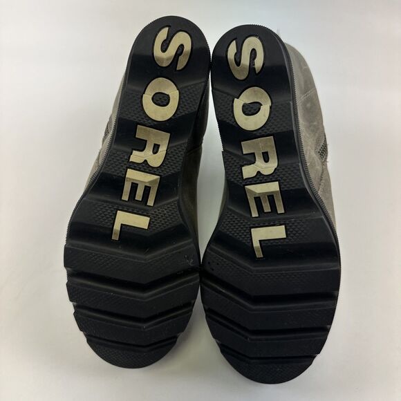 Sorel Joan of Arctic Wedge II Leather Gray Zip Waterproof NL3364-052 Womens 9.5 - Picture 13 of 13
